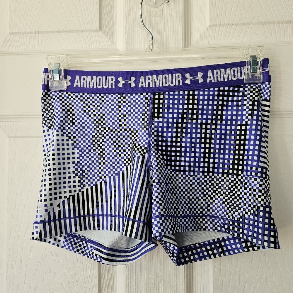 Under Armour Women's Blue Patterned Shorts